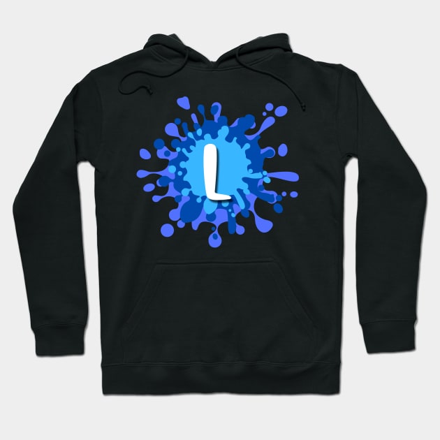 Letter L Hoodie by HiCuteVision